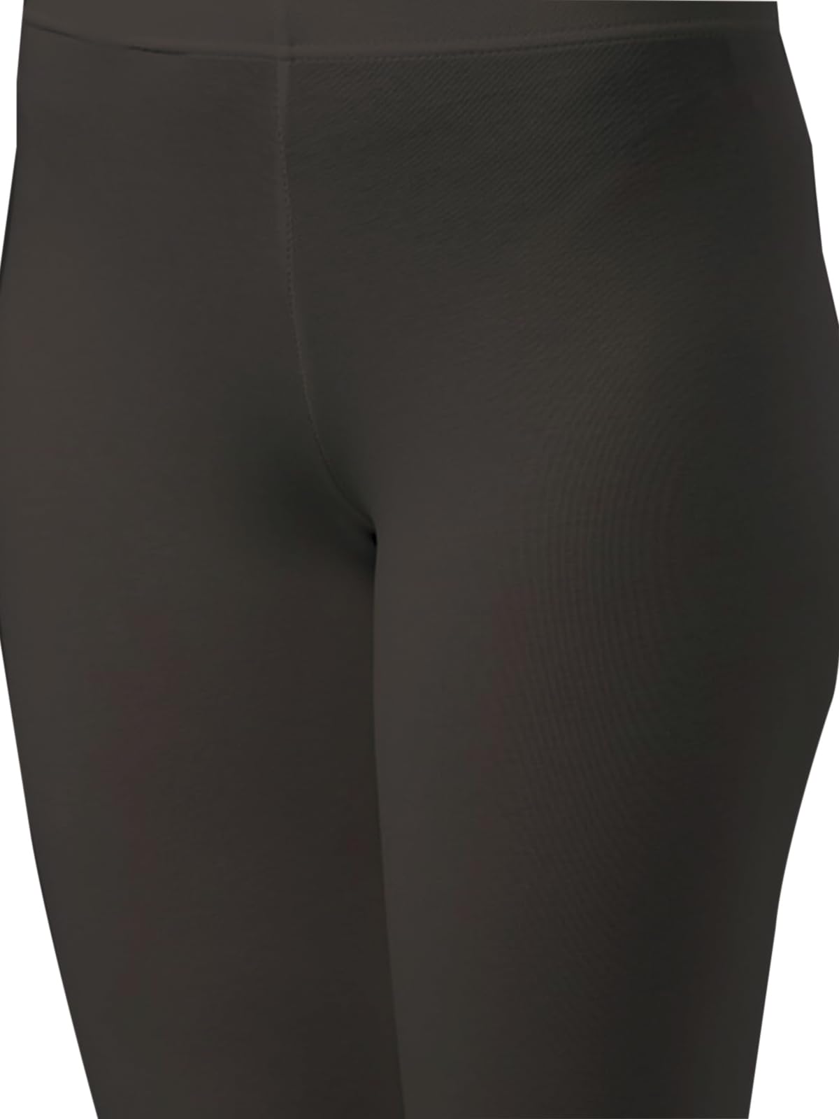 JUNEBERRY Leggings da donna in cotone e lycra (taglie S-2XL) (nero, beige, bianco, grigio, marrone, rosa e rosso vinaccia)