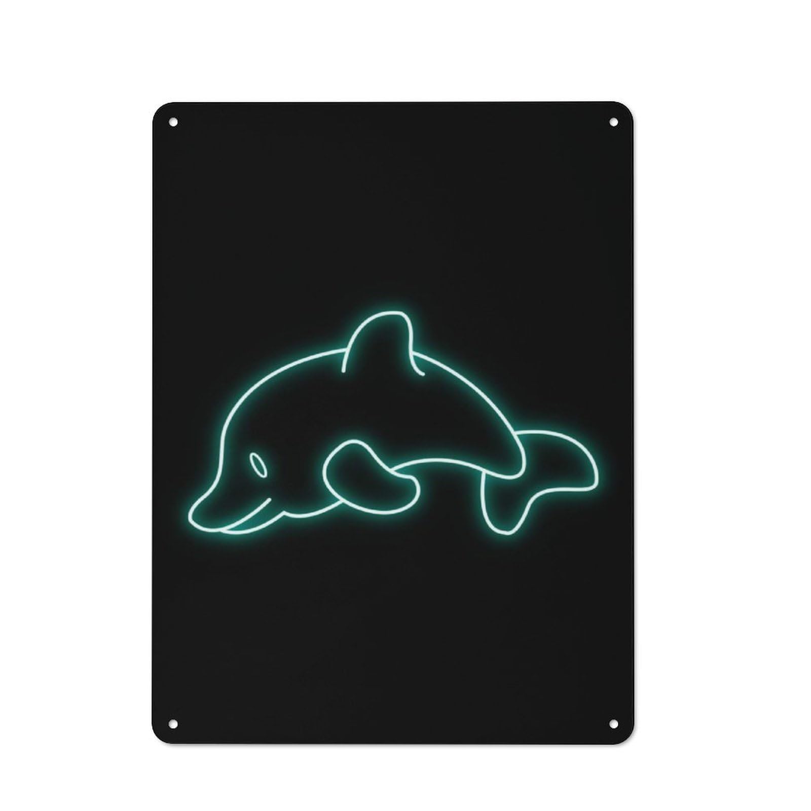 Junmoney Whale Animal Rustic Metal Wall Sign 40X30cm For Kitchen Or Home Bar, Suited To Home Bar Enthusiasts