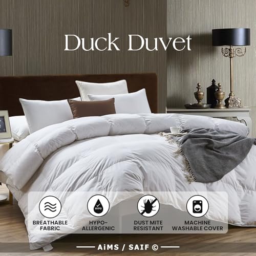Edredón de plumas de pato 13.5 Tog súper suave y nórdico Super King de lujo 2