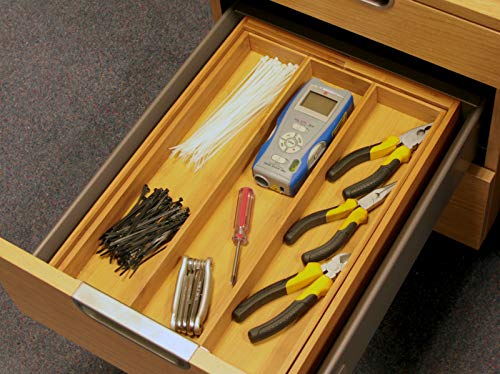 Woodquail Vassoio per posate, con inserti per