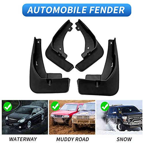 Image of Custom Fit for Mud Flaps 2018-2024 BMW X3 30i 30e M40i / 2020-2024 BMW X3 M, G01 Mud Splash Guard Front and Rear 4-PC Set