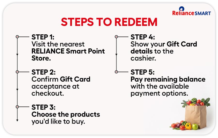 Image of Reliance Smart Super Store| E-Gift Card | Instant Delivery | Valid for in-store purchases | 1 year validity