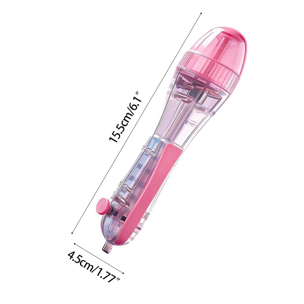 Bügelperlen Stift 2,6 mm, 2 Stück Mini Fuse Beads Pen, Drückautomatik für 2,6 mm Perlen, Ergonomischer Perlenstift für DIY Pixel Bilder, Schmelzperlen Werkzeug