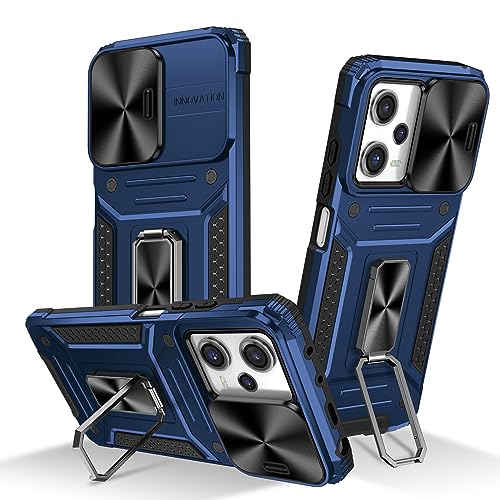YOUULAR Coque de protection pour Xiaomi Redmi Note 12 Pro 5G/Xiaomi Poco X5 Pro 5G Support voiture Sliding Window Mobile Phone Case Shockproof Phone Cover...