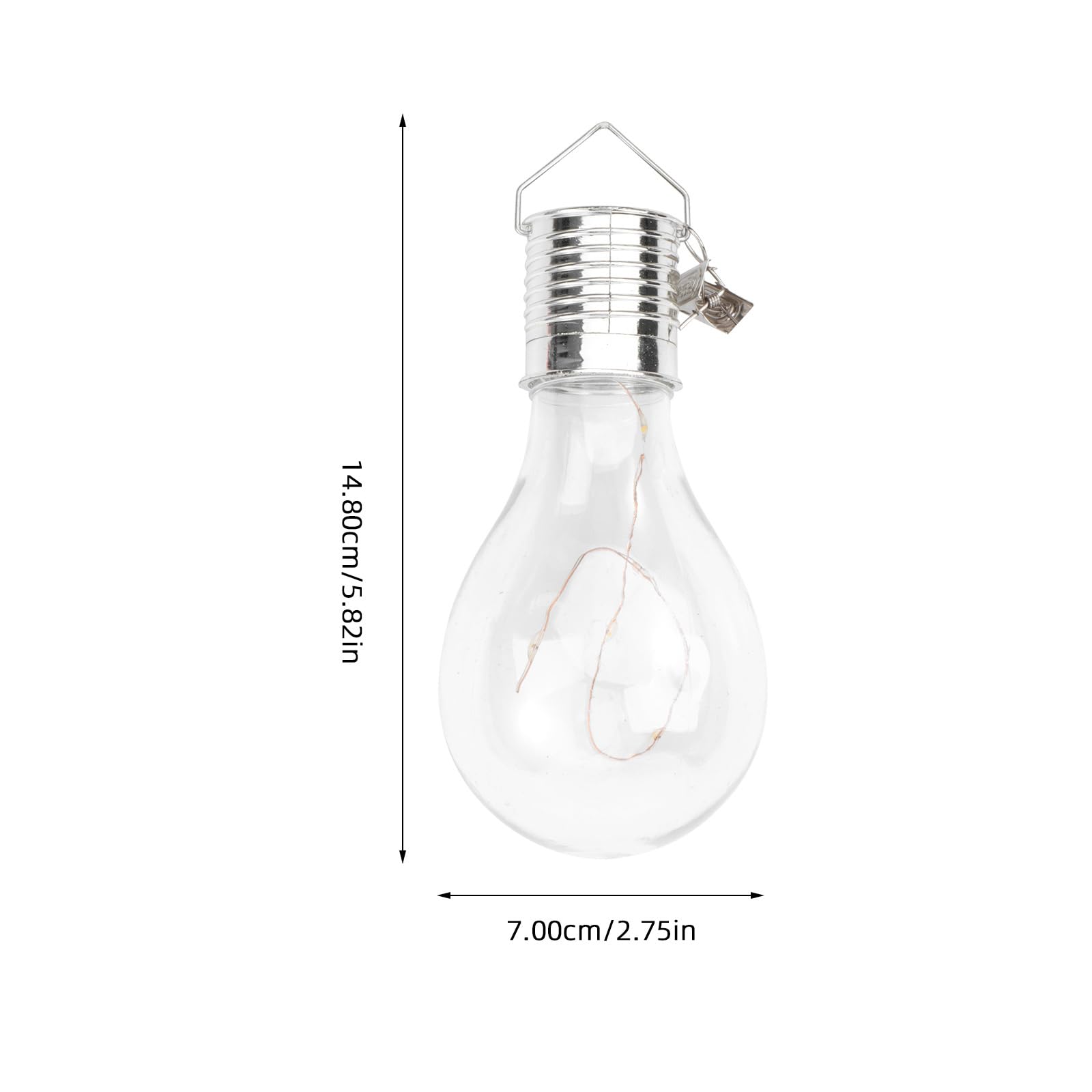 Ampoule Solaire Exterieur à Suspendre, 6 Pièces Ampoule Solaire exterieur suspendue lampes décoratives extérieures décorative pour Lanterne Suspendue Extérieur Décoration de Jardin
