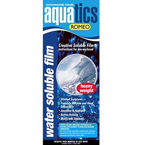 Water Soluble Film - Romeo Heavy Weight Disappears in Water 76cm x 50cm