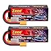 Zeee 4S Lipo Battery 7200mAh 14.8V 120C Hard Case RC Battery with XT90 Connector for 1/8 Buggy RC Car Truck Tank RC Truggy Racing Models(2 Pack)