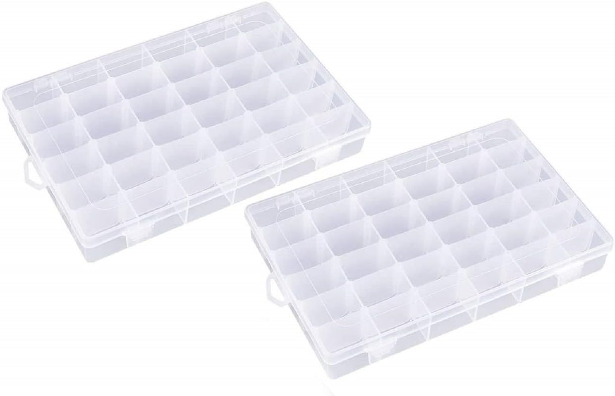 Finner 36 Grids Cells Multipurpose Adjustable Jewelry Storage Boxes Organizer with Removable Dividers Plastic Storage Case for Jewelry (B0CJM6ZLQK) Amazon Price History, Amazon Price Tracker