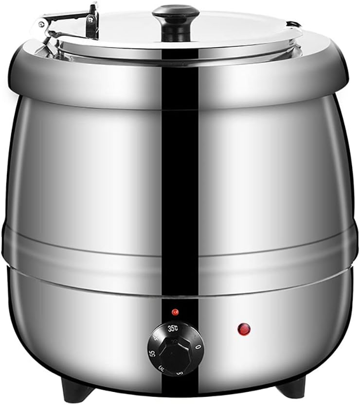 Commercial Soup Kettle Warmer, Stainless Steel 11 Qt Countertop Food