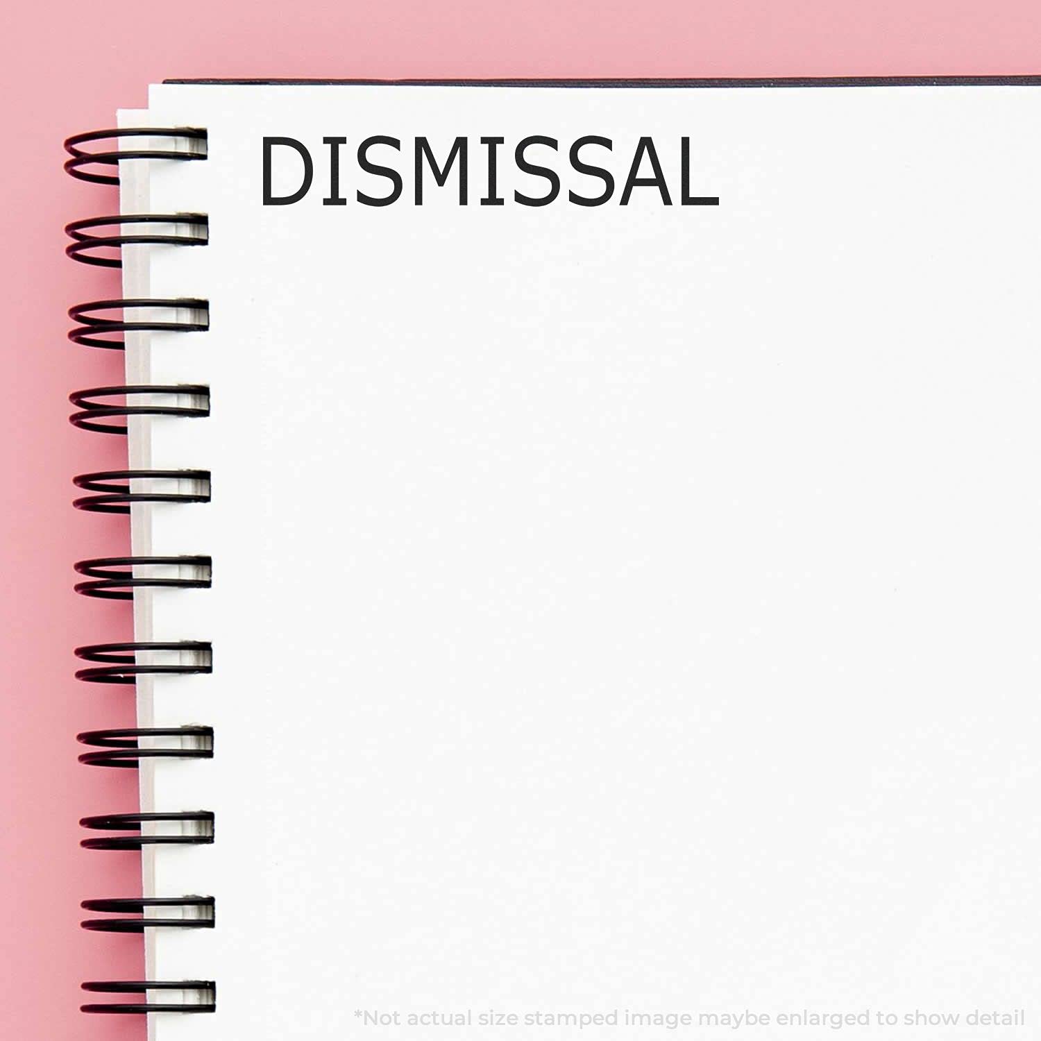 Tampon Dismissal grand format avec empreinte caoutchouc haute précision