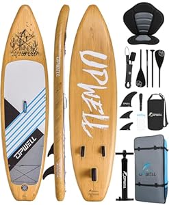 UPWELL Aufblasbares SUP Board 320x81x15cm mit Sitz
