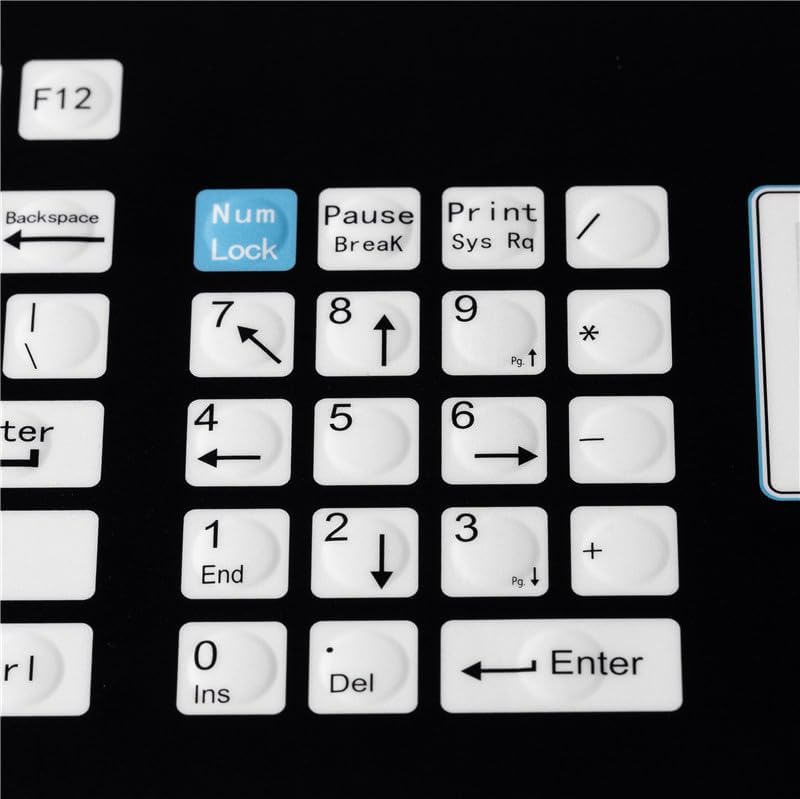 Industrial Grade IP65 Dynamic Panel Mount Membrane Keyboard with Rugged Touchpad Reliable Data Input for Harsh Environments(USB)