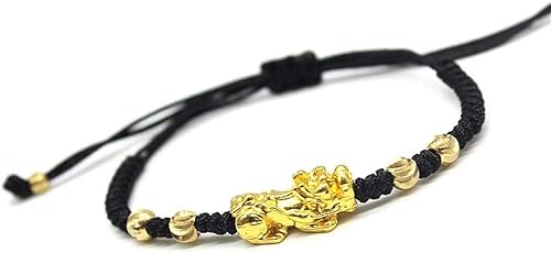 Miniatura 4 de Pulsera de cuerda roja Pi Xiu Pi Xiu china Feng Shui Pi Xiu Kabbalah Pulsera de cuerda roja con cuentas de oro hechas a mano pulseras amuleto para