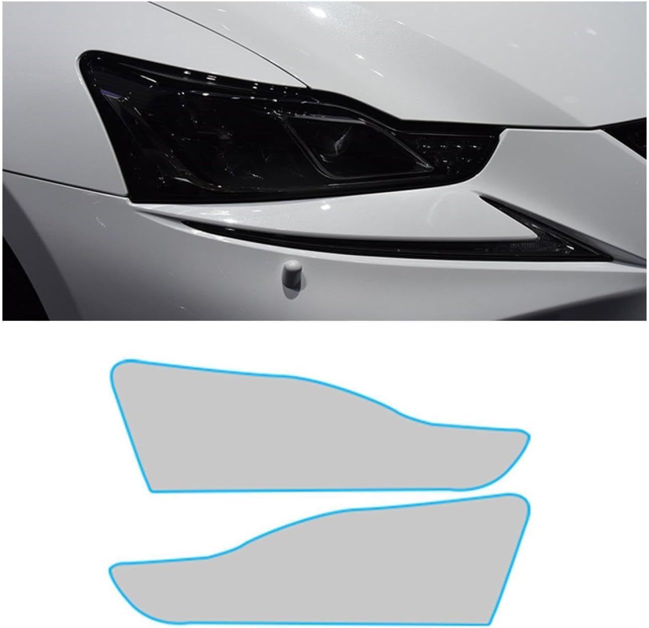 SamLng Car Front Light Film For Lexus IS 2016 2017 2018 2019 Car Headlight Protective Film Car Front Headlamp Protection film car Lights Film headlight anti-scratch Non-Yellowing protective film