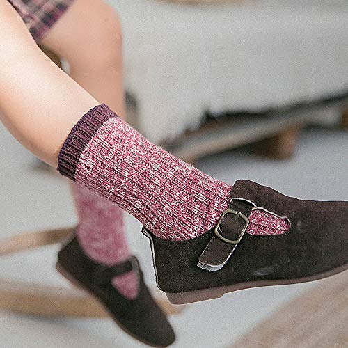 Cococute CX03 Baby Boys Girls Socks - 3 Pairs Toddler Thick Warm Seamless Chunky Knit Cotton Socks Kid Cotton Crew Socks  thumb #3