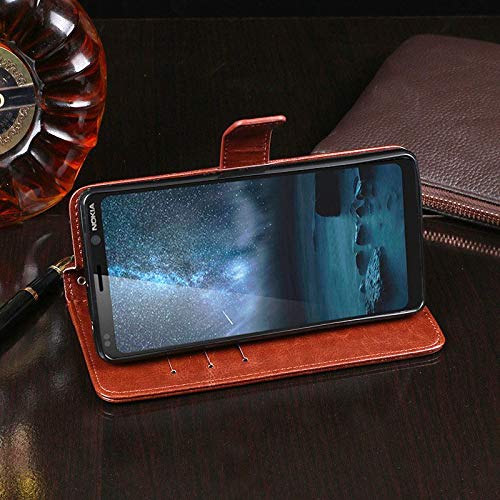 Custodia Cover Compatibile con Nokia 9 PureView,Custodia a Portafoglio in Pelle con Slot per schede,Supporto per Supporto e Chiusura Magnetica,Cover Custodia per Nokia 9 PureView
