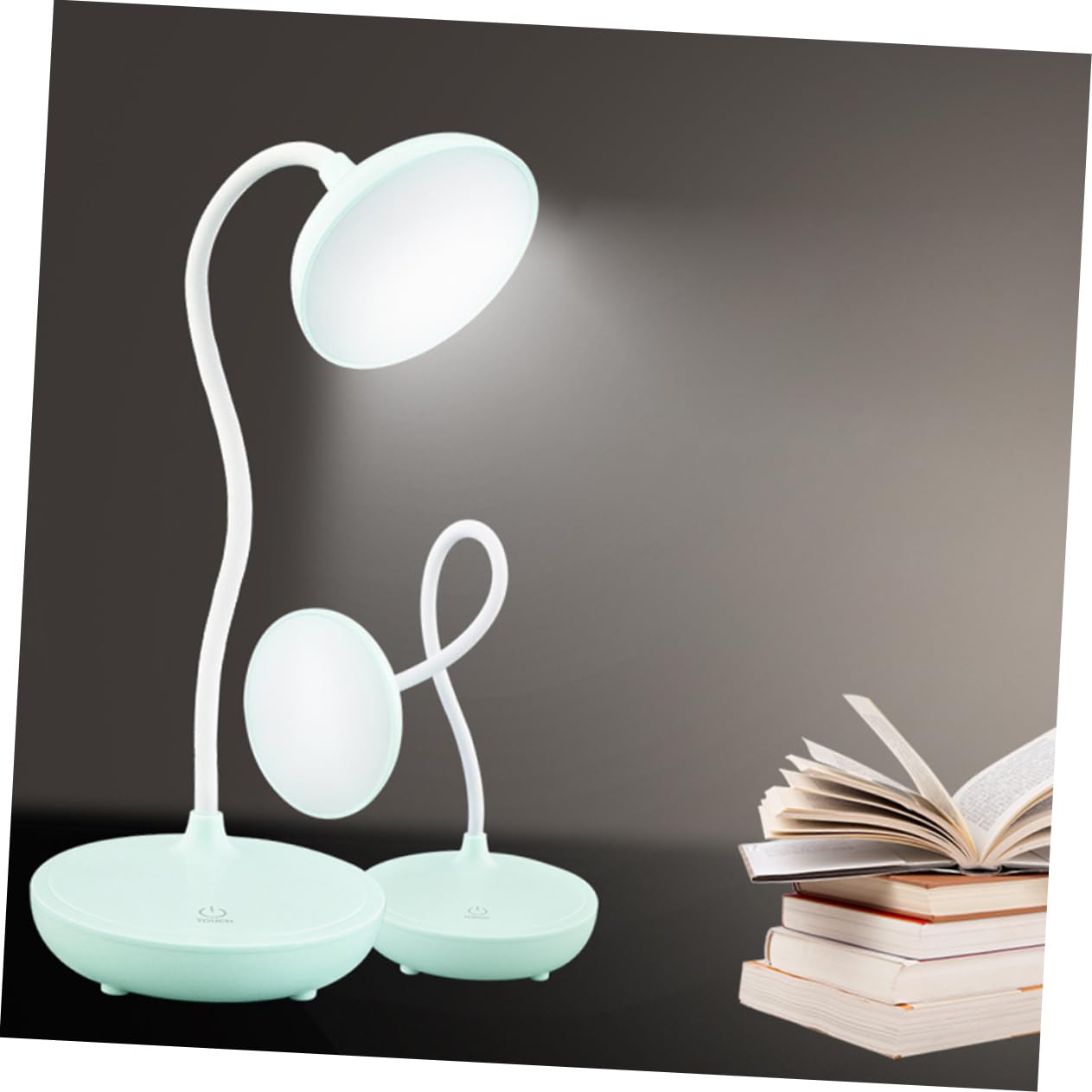 Tofficu 360° Rotation Touch Eye Protection Desk Lamp Lamps for Classroom Reading Light Clamp Book Light