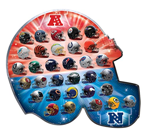 Image of MasterPieces 500 Piece Sports Jigsaw Puzzle for Adults - NFL Helmet Shaped Puzzle - 25 inchx22 inch