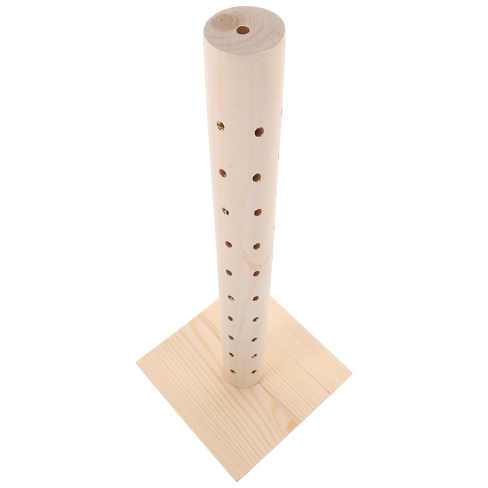 Porta Lecca-lecca in Legno Rotazione a 360° e Fori Rotondi, Supporto Semplice per Esposizione di Lecca-lecca per Feste, Decorativo e Portatile per Tavole Dolci e Halloween