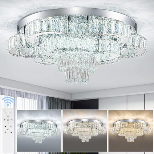 Lustre en cristal LED télécommandé pour éclairer les escaliers - 4