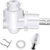 Auto On Sensor Plug in Night Light Module,Wall Light Plug with Light Sensitive OnOff Switch,Rotating E12 Base Night Light Socket for Making Your Own DIY Decorative Night Lights