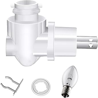 Auto On Sensor Plug in Night Light Module,Wall Light Plug with Light Sensitive On/Off Switch,Rotating E12 Base Night Light Socket for Making Your Own DIY Decorative Night Lights