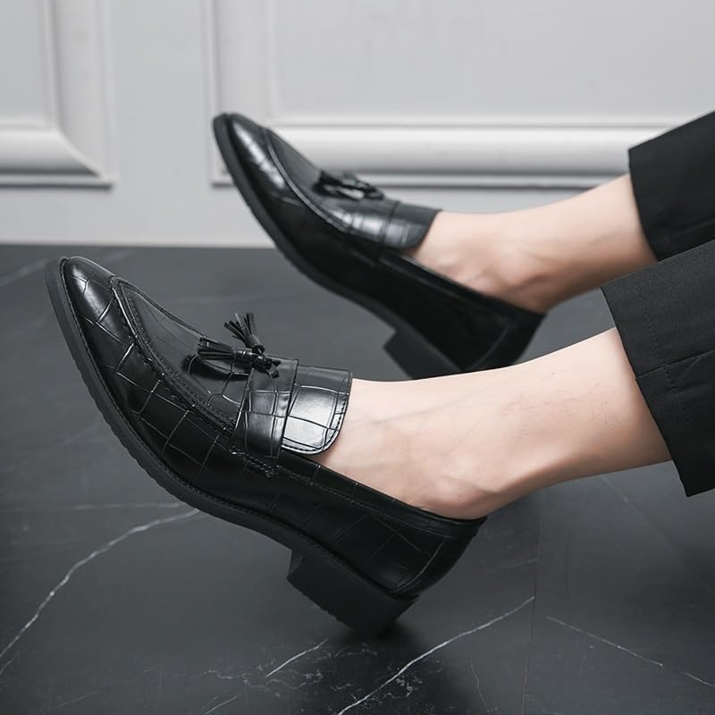 Mens Casual Lace-up Slip-on Oxford Shoes Leather Men Dress Shoes2