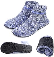 Womens Slipper Socks Cozy Indoor Socks Winter Warm Thicken Floor Socks With Grippers,Size:4-9.5