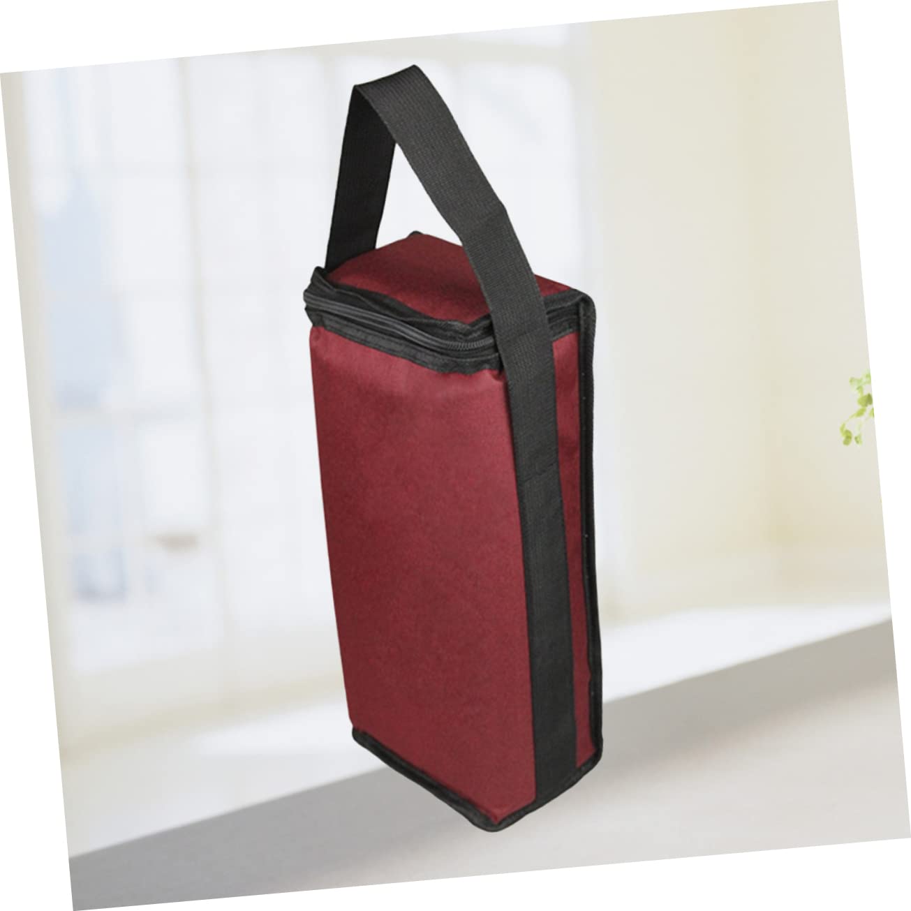 ULTECHNOVO 2 Stück 2 Weintragetasche Handtasche Wein Campingtasche Wein Reisetasche Weinbeutel Rot