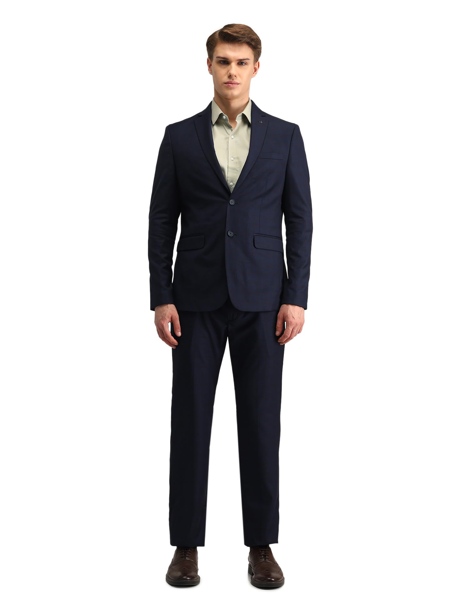 arrow Men's Polyester Blend Business Suit Pants Set-picture-27