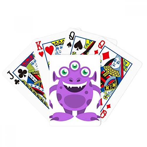 Universo Alien Monster Purple Alien Poker Jugar Magic Card Fun Juego de mesa