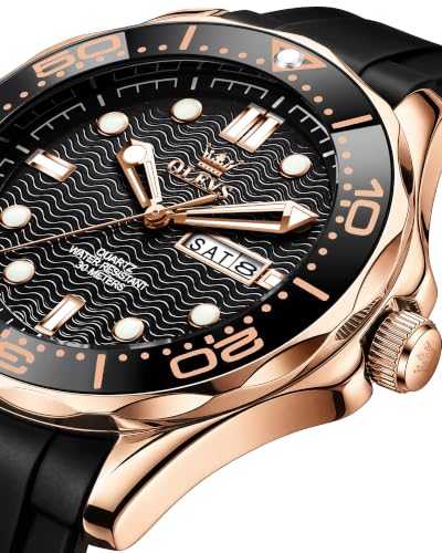 Image of OLEVS Watches for Men Luxury Dress Wirst Watch 42MM | Large Dial,tainless Steel,Waterproof,Luminous,Watch Gift
