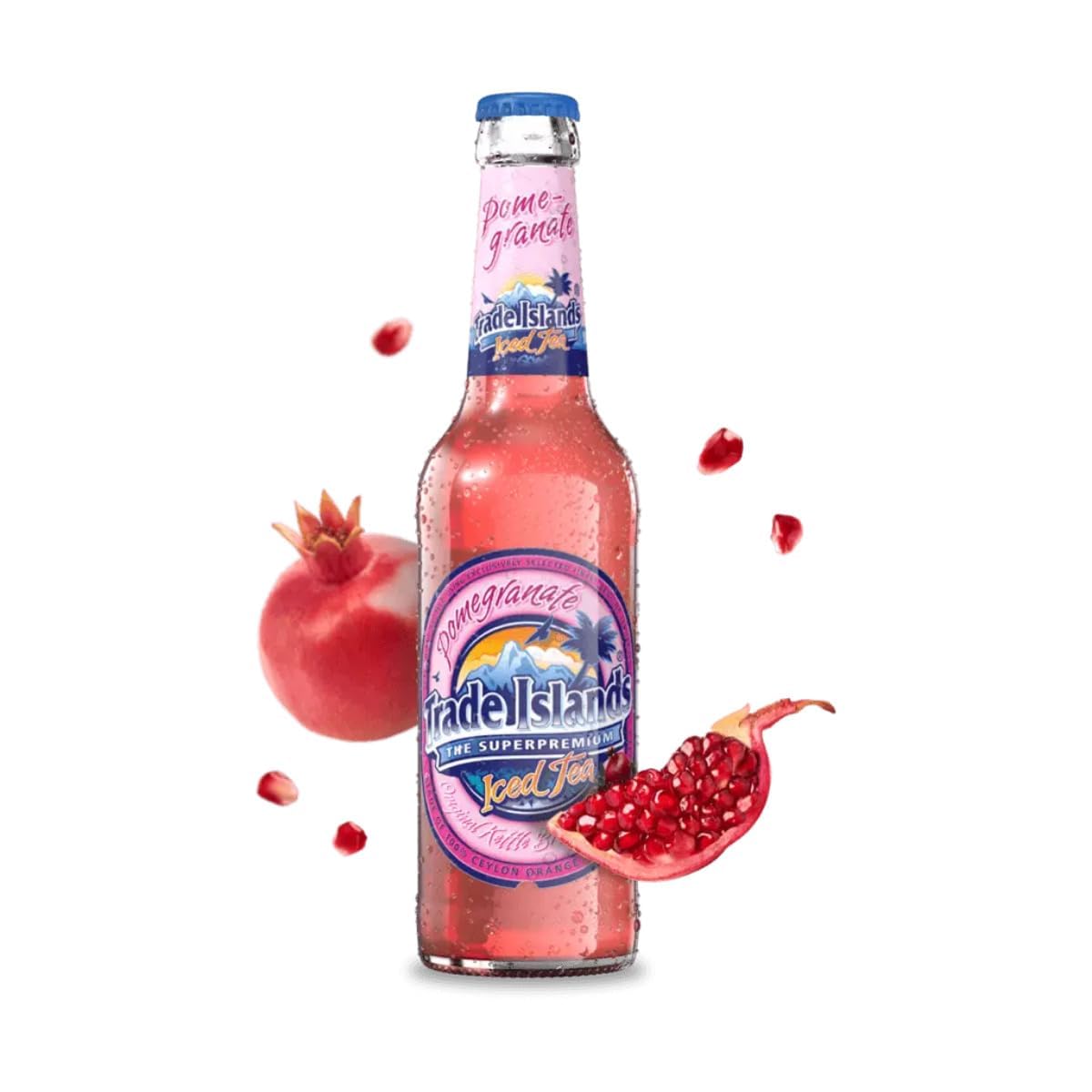 Trade Islands Iced Tea Pomegranate 25 Flaschen je 0,33l inkl. Mehrweg Pfand