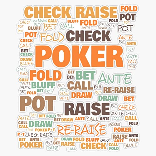 Poker Terminology - Commonly Used Poker Terms Sticker Bumper Sticker