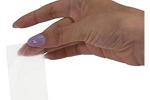 Kapco Film Labels, 1-1/2 x 3-1/4 Inches, Clear, 500 Pack