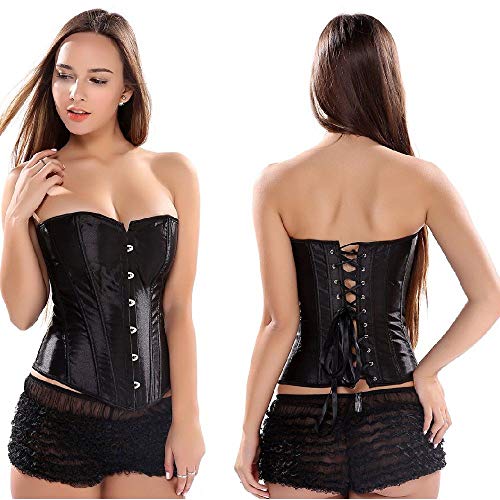 Corset Corpete Corselet Espartilho Modelador Preto Tam 38 A 54