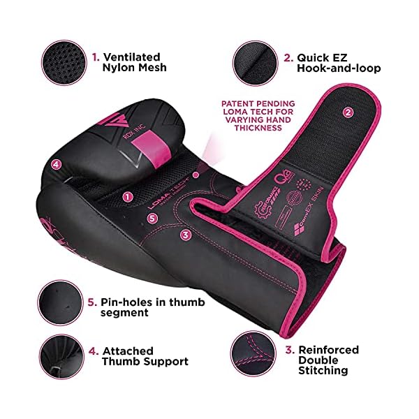 RDX-Women-Boxing-Gloves-Sparring-Muay-Thai-Premium-Maya-Hide-Leather-Kara-Patent-Pending-Kickboxing-MMA-Training-Punch-Bag-Focus-Mitts-Pads-Double-end-Ball-Punching-Workout-Ventilated-Palm RDX Women Boxing Gloves Sparring Muay Thai, Premium Maya Hide Leather, Kara Patent Pending, Kickboxing MMA Training, Punch Bag, Focus Mitts Pads Double end Ball Punching Workout