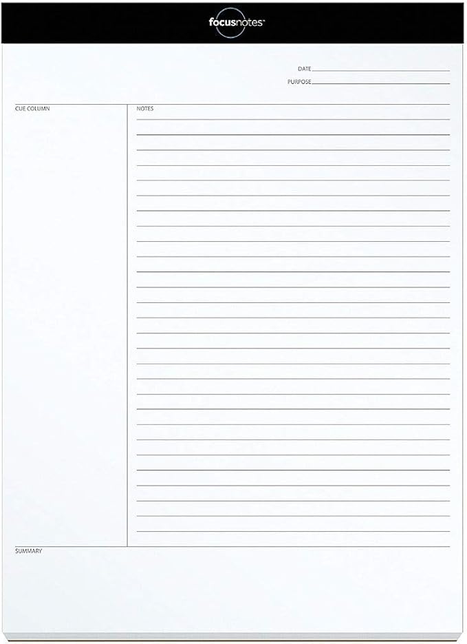Tops Oxford FocusNotes Writing Pad, 81/2" x 113/4", 50
