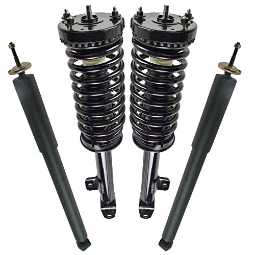 Image of TRQ Front and Rear Complete Strut Assembly & Shock Absorber Kit Complete Strut & Coil Spring Assembly Compatible with 2005-2010 Chrysler 300 2006-2010 Dodge Charger 2005-2008 Magnum