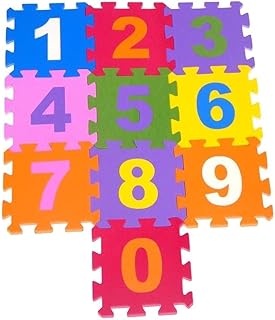 Kit 10 Placas Tatame Tapete Infantil Eva 29x29 Bebe Colorido numeros Tapete De Encaixe Tapete Emborrachado De Encaixe Tapete Tatame Tapete De Encaixe Infantil Tatame Eva Tapete de Eva para Bebê
