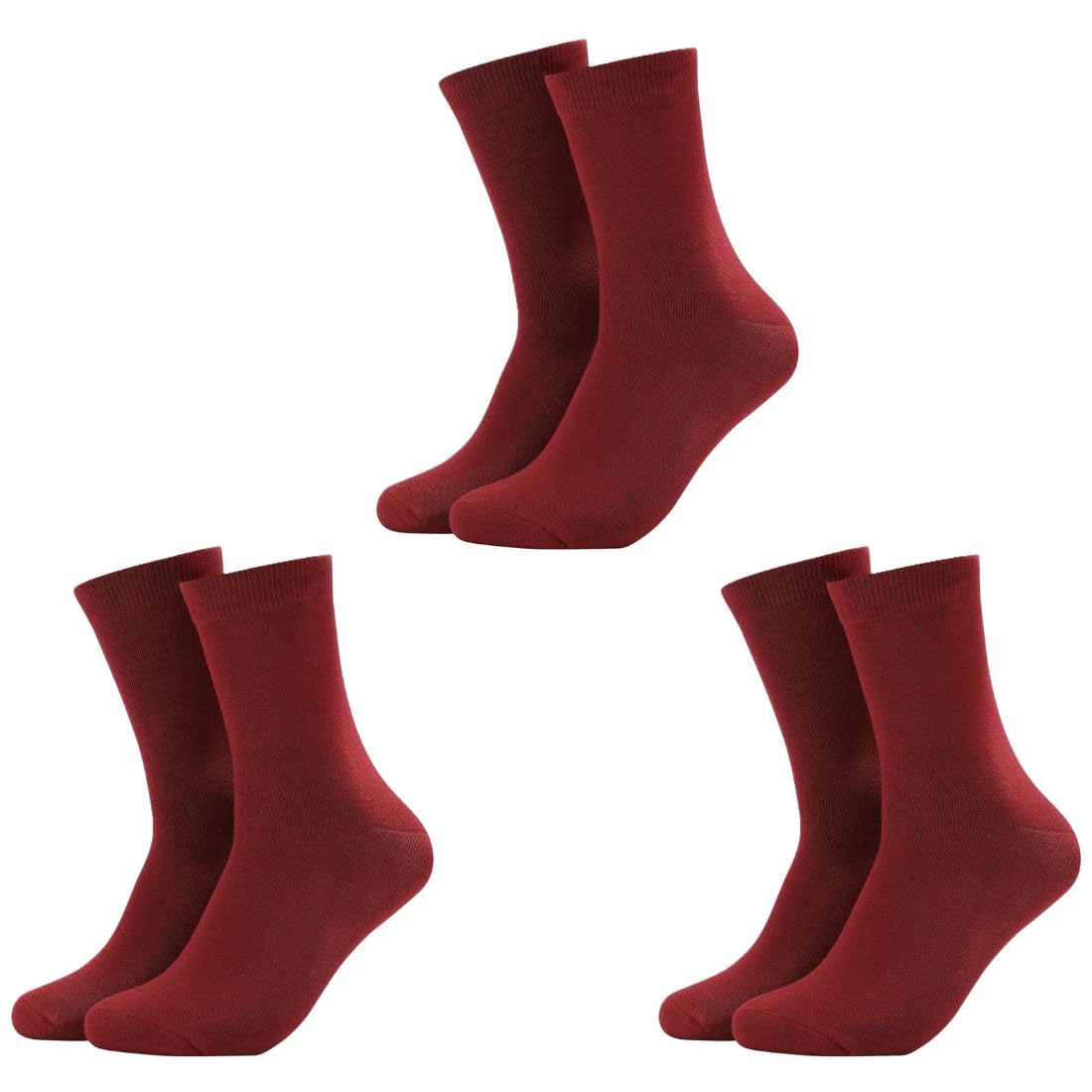 mukhaksh (3 Pairs Men Cotton Calf Length Crew Length Long Socks-picture-15