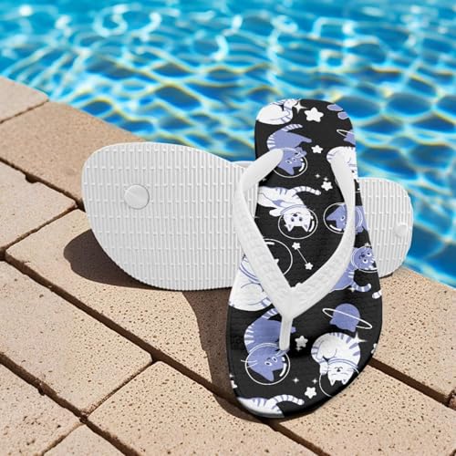 Boy Girl Flips Flops for Kids Cartoon Print Slip-on Thong Sandals Kids Slides for Beach Swim Pool3