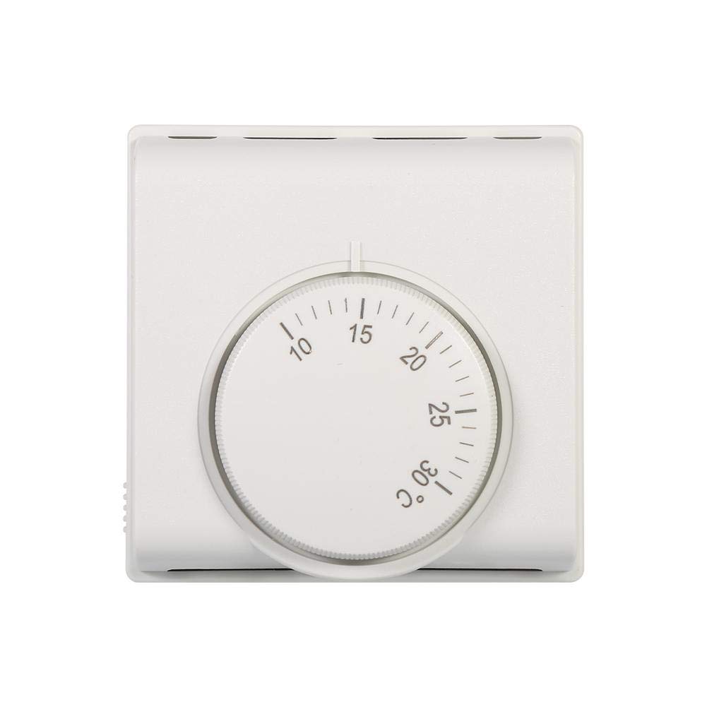 Adjustable Thermostat, 220V Room Mechanical Temperature Controller Thermostat Switch For Using To Control The Central Air-Condition In Restaurant, Supermarket, Home