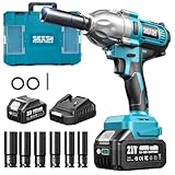 Seesii Impact Wrench 665 FT-LBS(900N.m) 3300IPM 1/2 Impact Gun High Torque Electric...