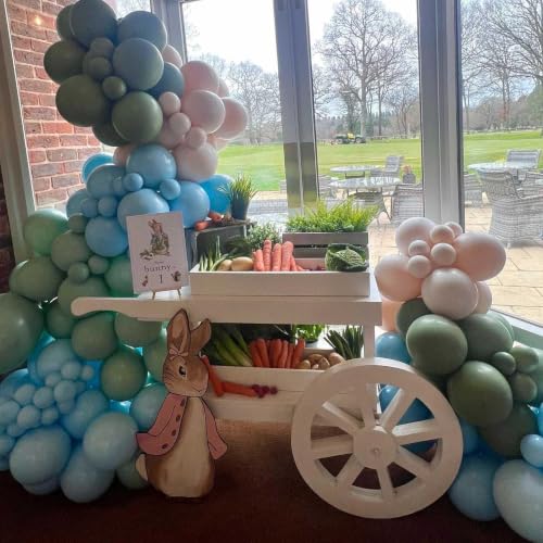 Image of KALOR 18 Inch Mint Green Large Latex Round Balloons 30-Pack