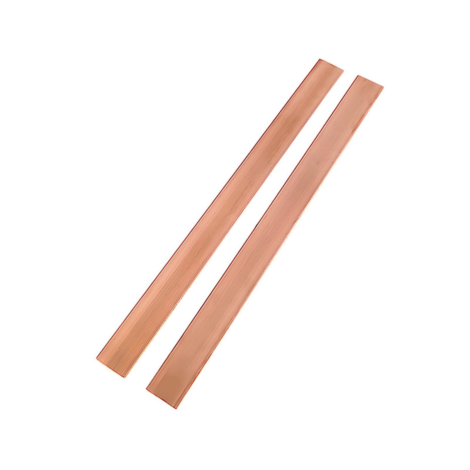 HWYEE 2Pcs 1/8" x 1" x 12" C110 Copper Flat Bar 12" Long, 3 x 25 x 305mm 99.98% Pure Copper Bus Bars DIY Craft, Electrical Connectors for