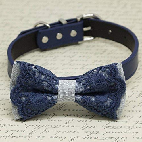 navy dog bow tie