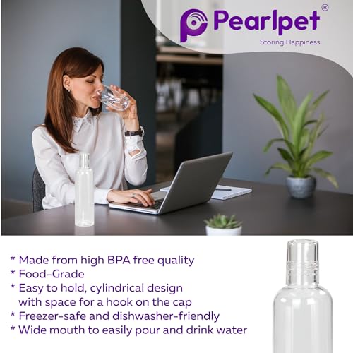 Image of PEARLPET Adira- BPA-free Plastic Water Bottle Set of 6 Pcs, Each 500ml, Assorted Multicolor