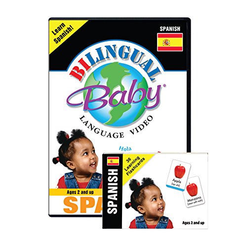 Image of Bilingual Baby Total Immersion Spanish DVD and Flash Card Set for Babies and Toddlers by Small Fry Beginnings