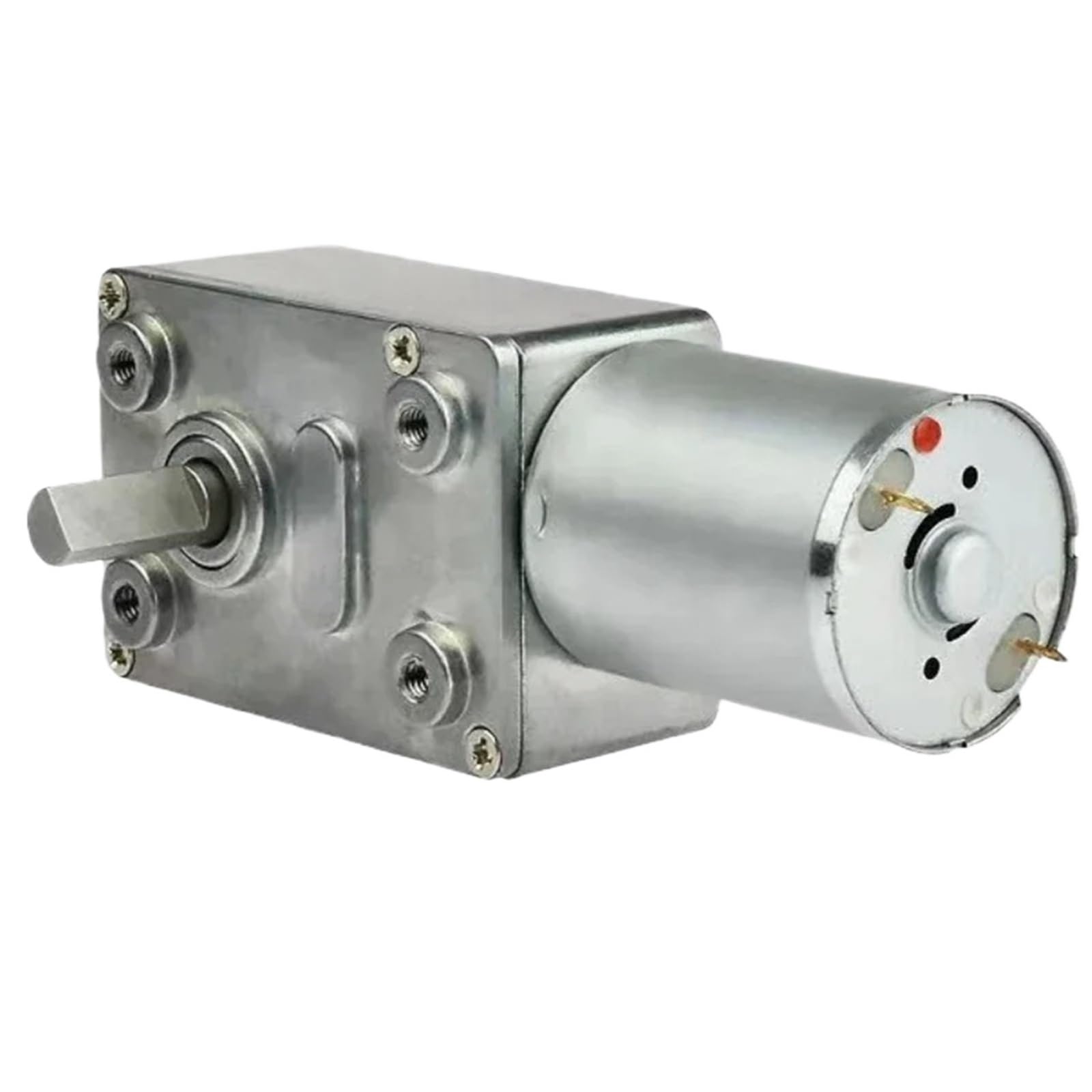 TQSKA 4632-370 Reduction Motor DC 6V 12V Worm Turbo Geared Motor2rpm/6rpm/10rpm/13rpm/18rpm/23rpm/30rpm/68rpm/90rpm/150rpm(150rpm,12V)